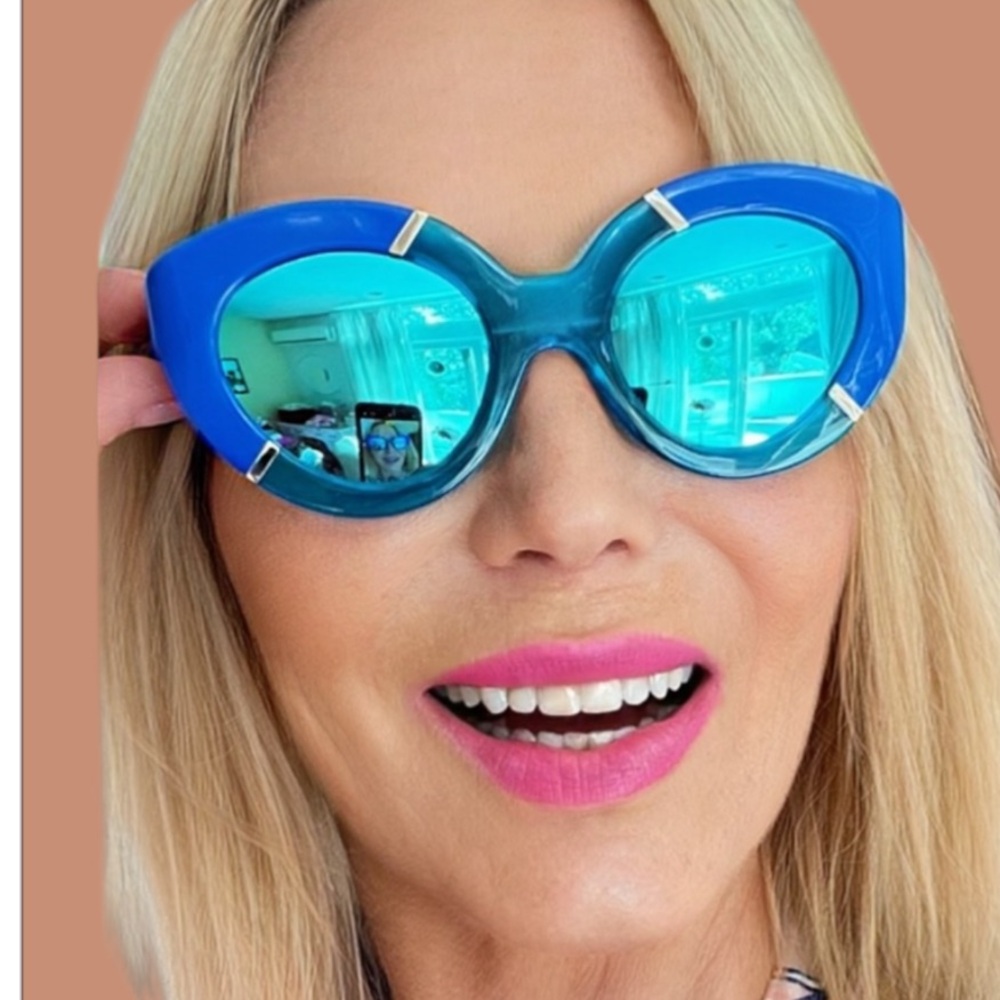 Karen Walker Vibrant Blue Sunglasses